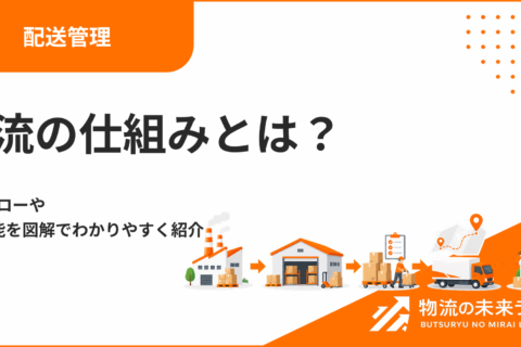物流の仕組みとは？業務フローや6大機能を図解でわかりやすく紹介